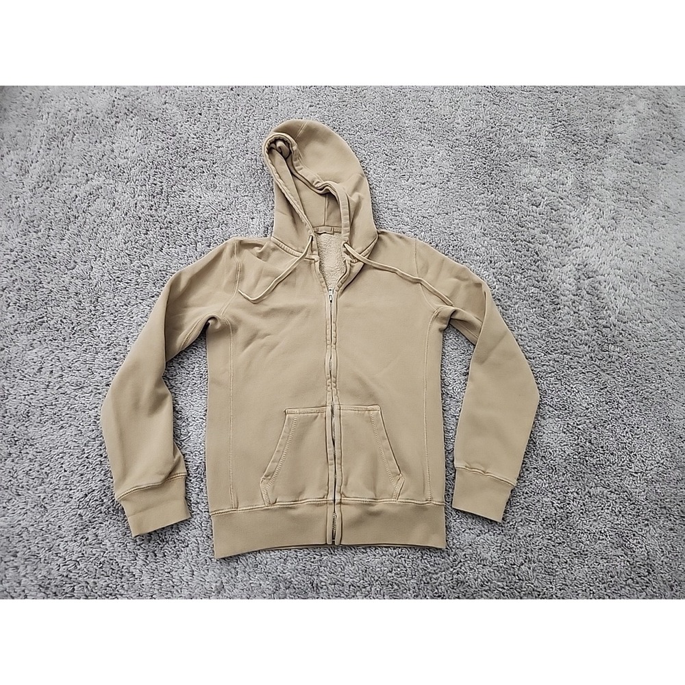 John Galt Shanghai Full Zip Hoodie Womens S Beige Athleisure ML110Z-Z087S